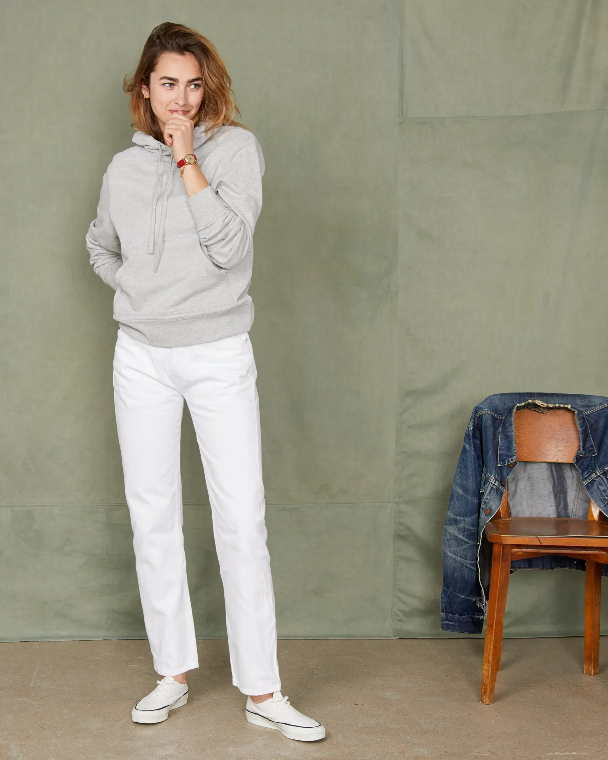 Hoodie sweatshirt organic cotton fleece