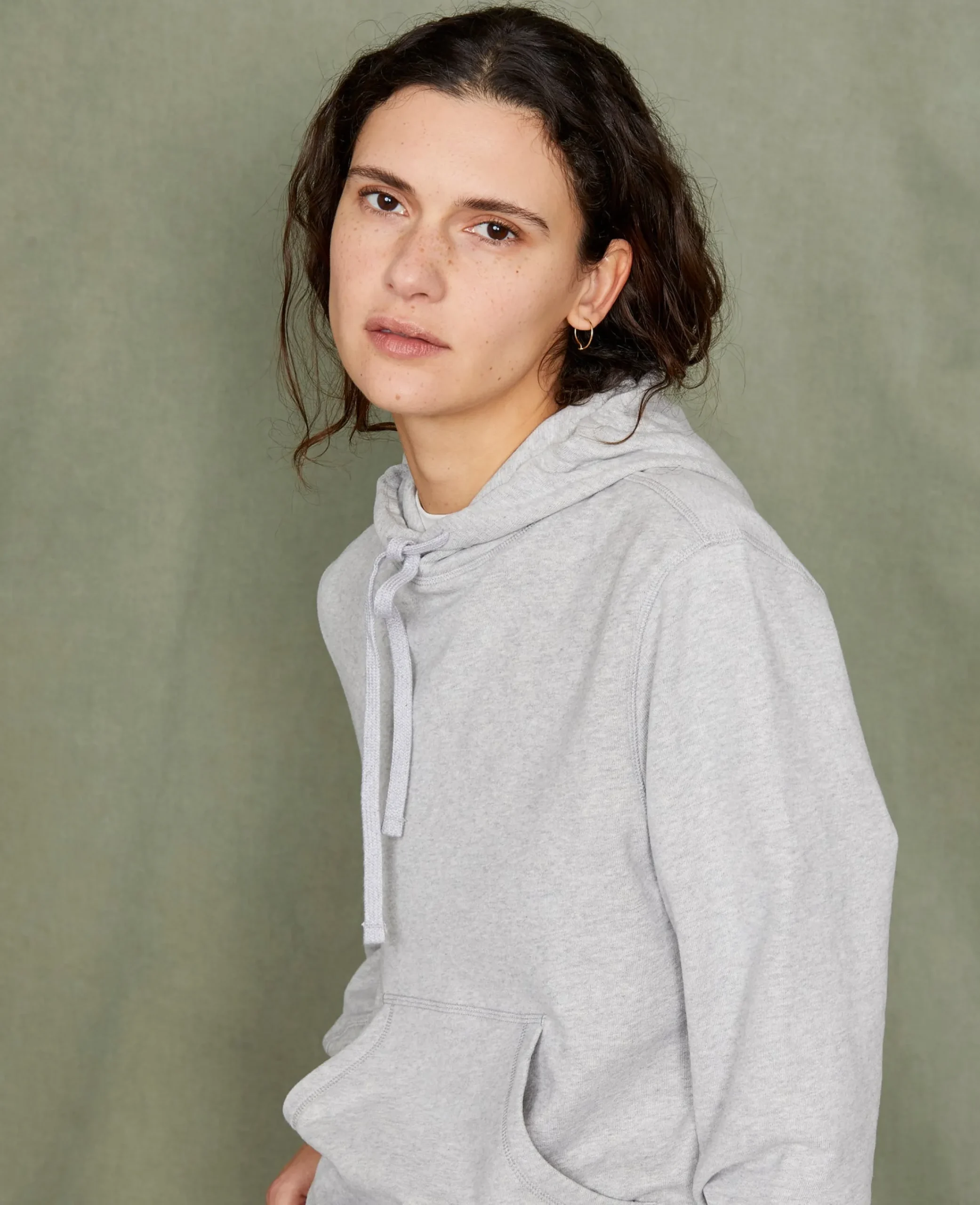 Hoodie sweatshirt organic cotton fleece