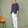 Jersey cardigan organic cotton jersey