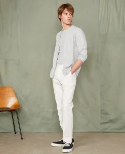 Jersey cardigan organic cotton jersey