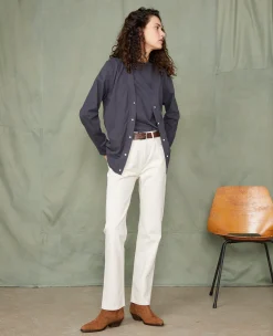 Jersey cardigan organic cotton jersey