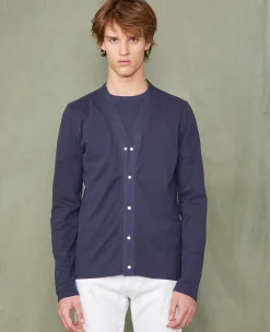 Jersey cardigan organic cotton jersey