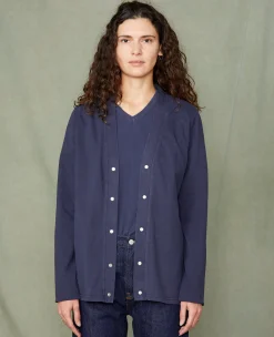 Jersey cardigan organic cotton jersey