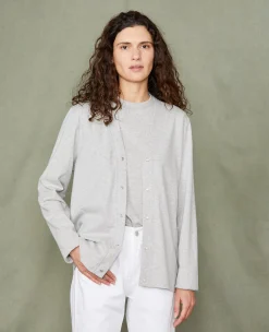 Jersey cardigan organic cotton jersey