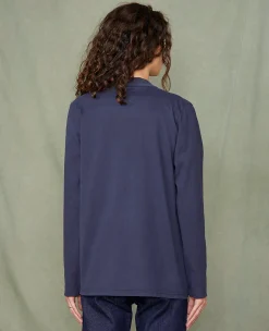 Jersey cardigan organic cotton jersey