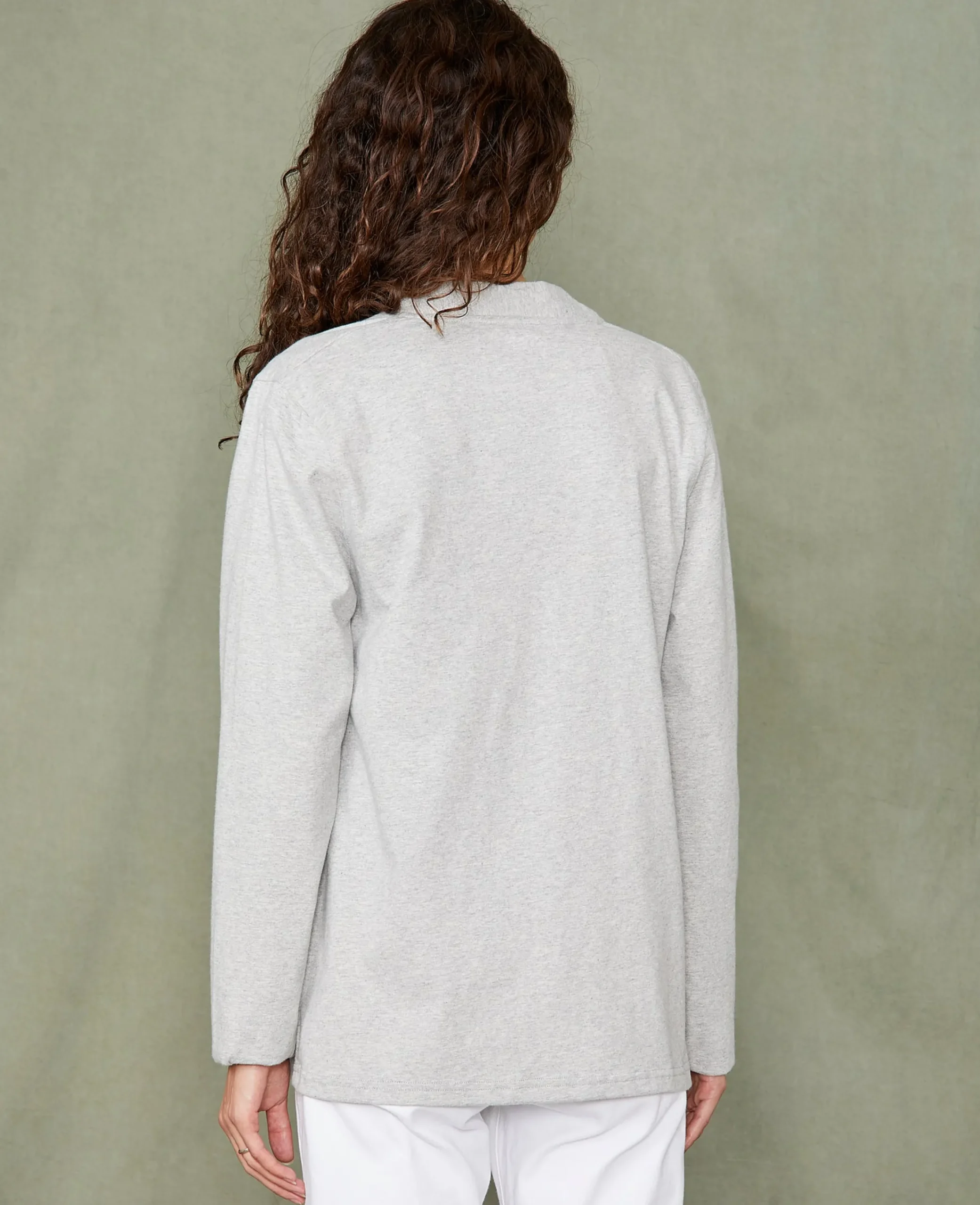 Jersey cardigan organic cotton jersey