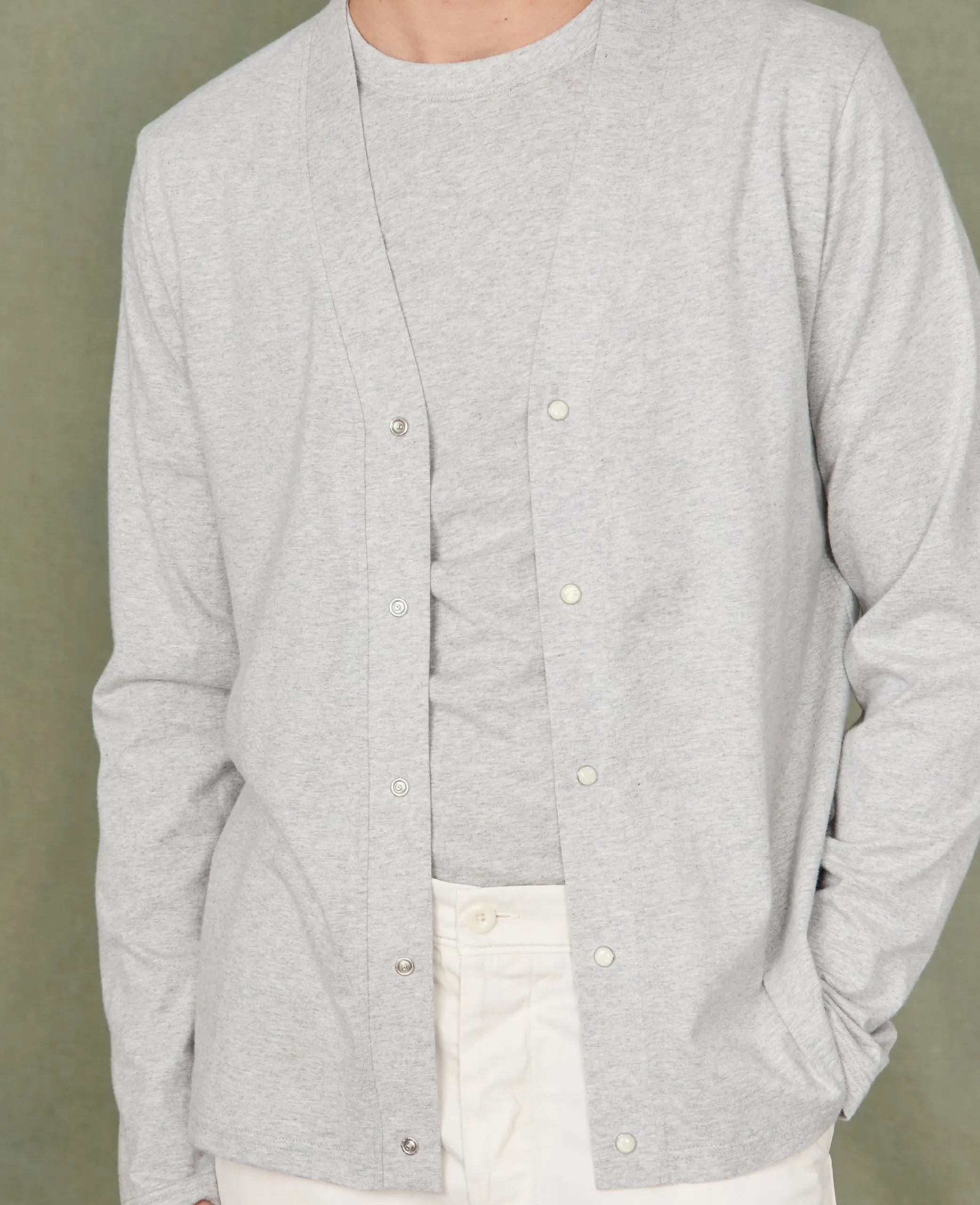 Jersey cardigan organic cotton jersey