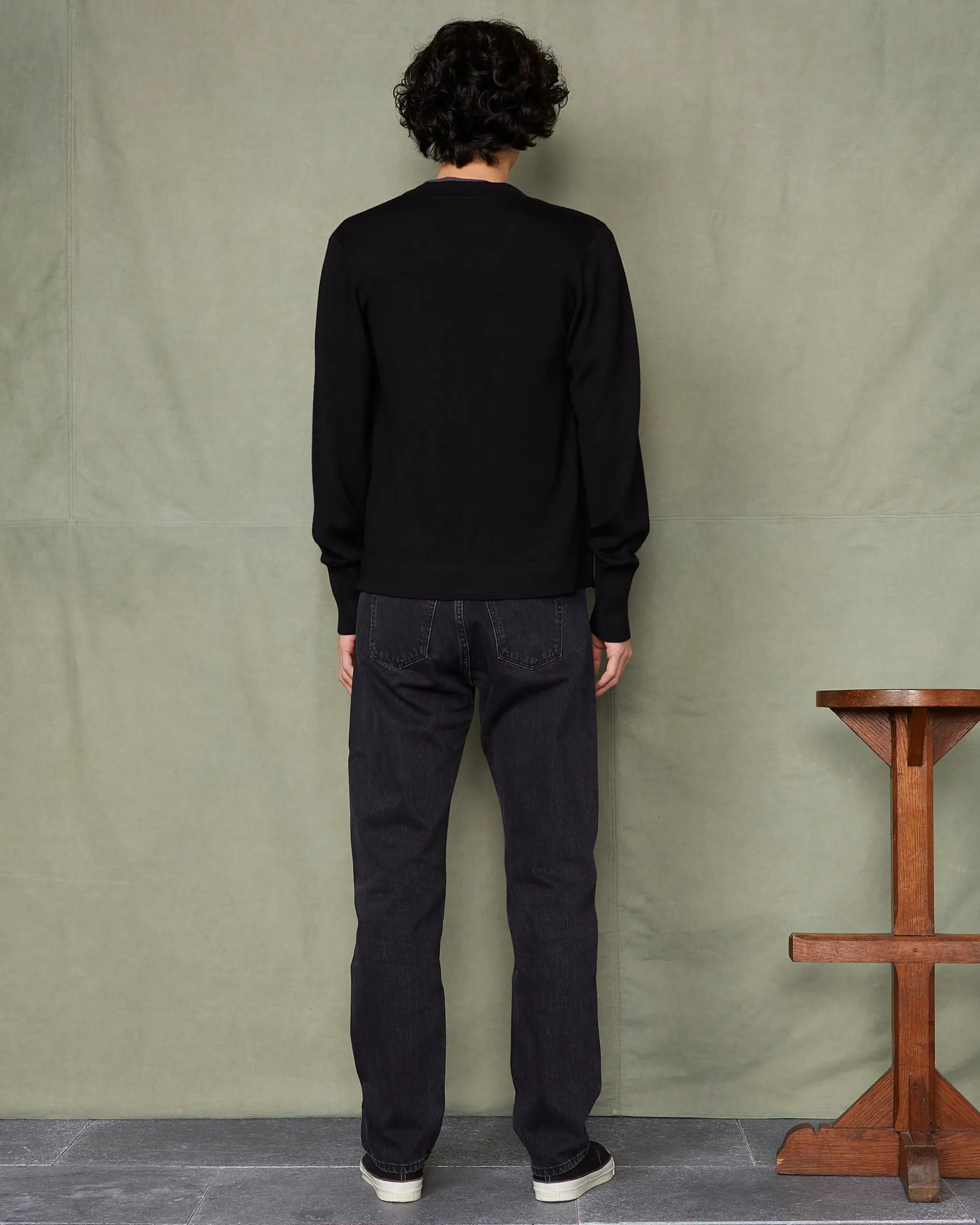 Knitted cardigan italian merino wool