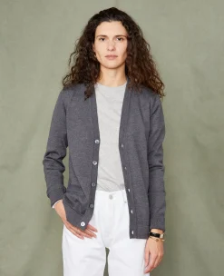 Knitted cardigan italian merino wool