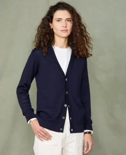 Knitted cardigan italian merino wool