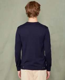 Knitted cardigan italian merino wool