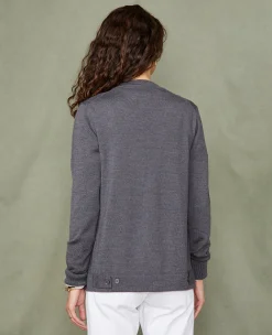 Knitted cardigan italian merino wool