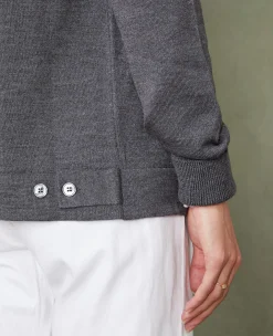 Knitted cardigan italian merino wool