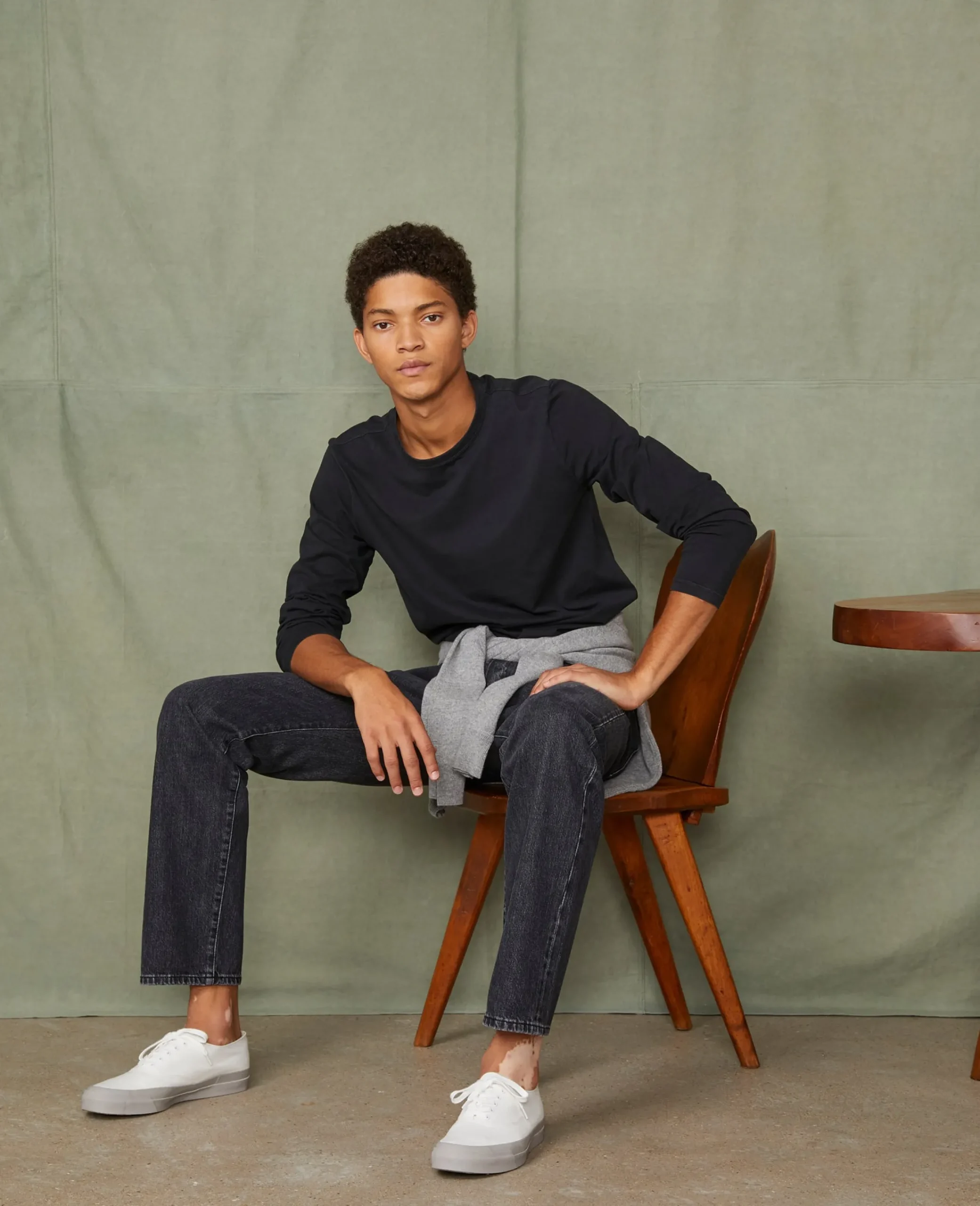 Long sleeve tee-shirt organic cotton jersey