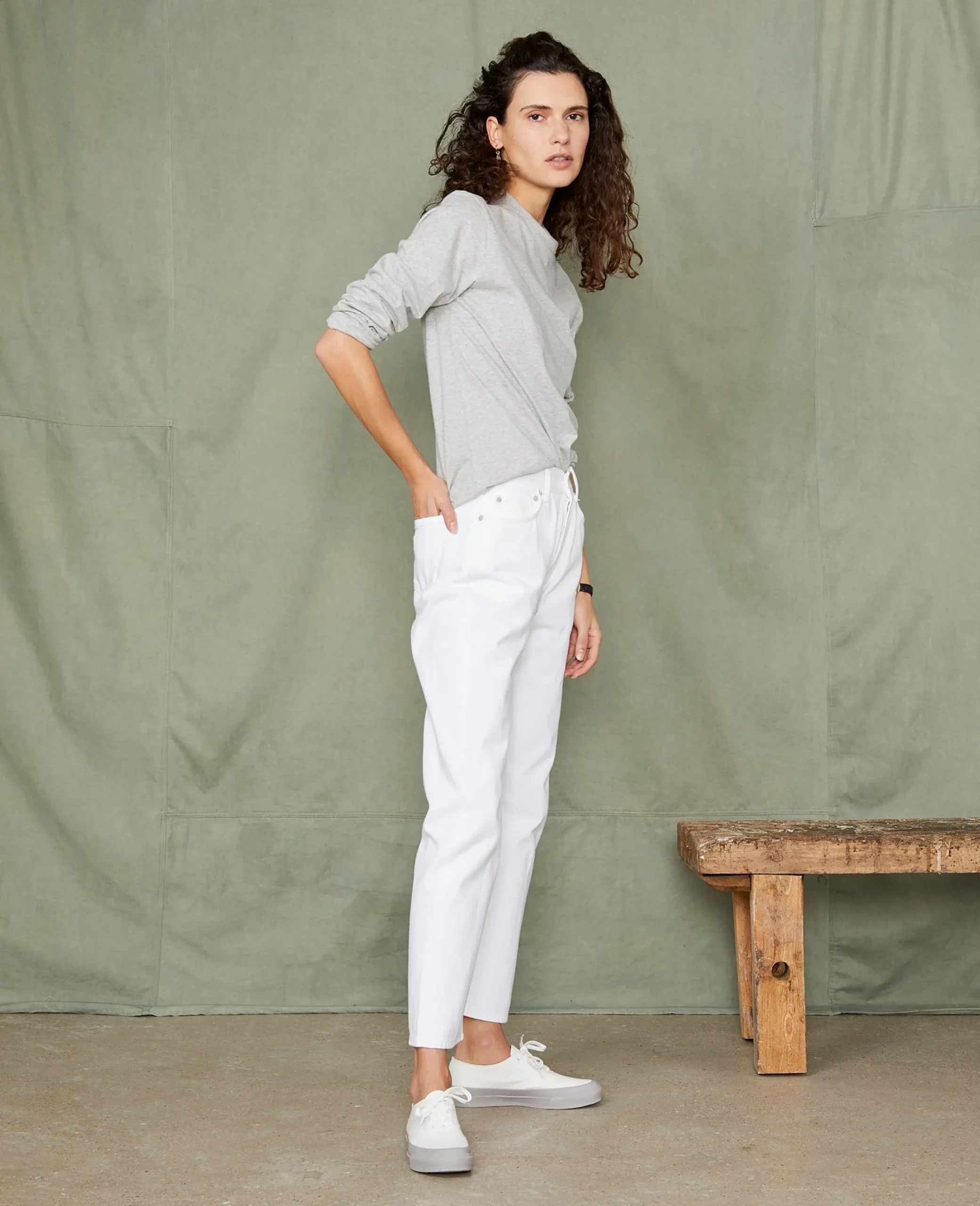 Long sleeve tee-shirt organic cotton jersey