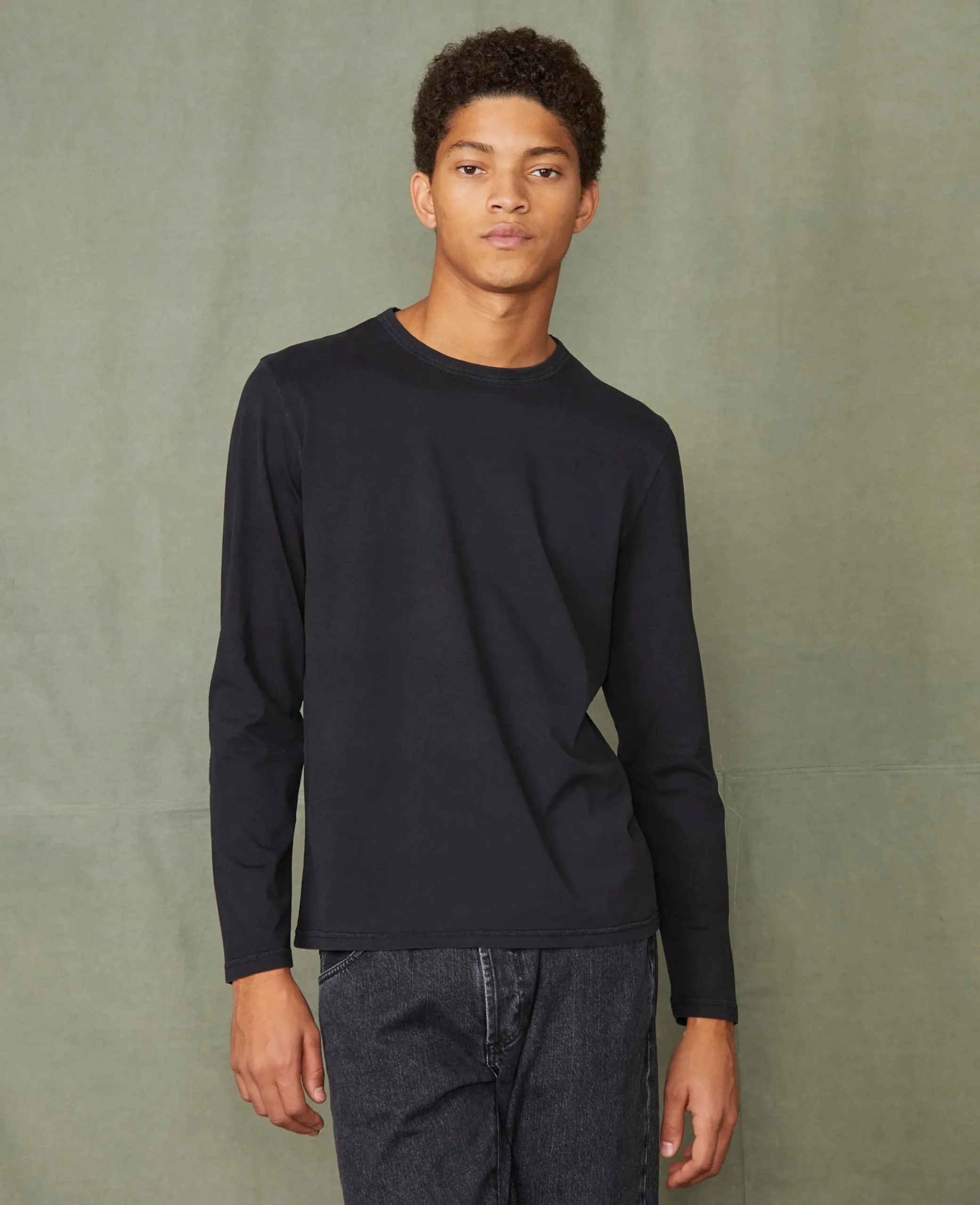 Long sleeve tee-shirt organic cotton jersey