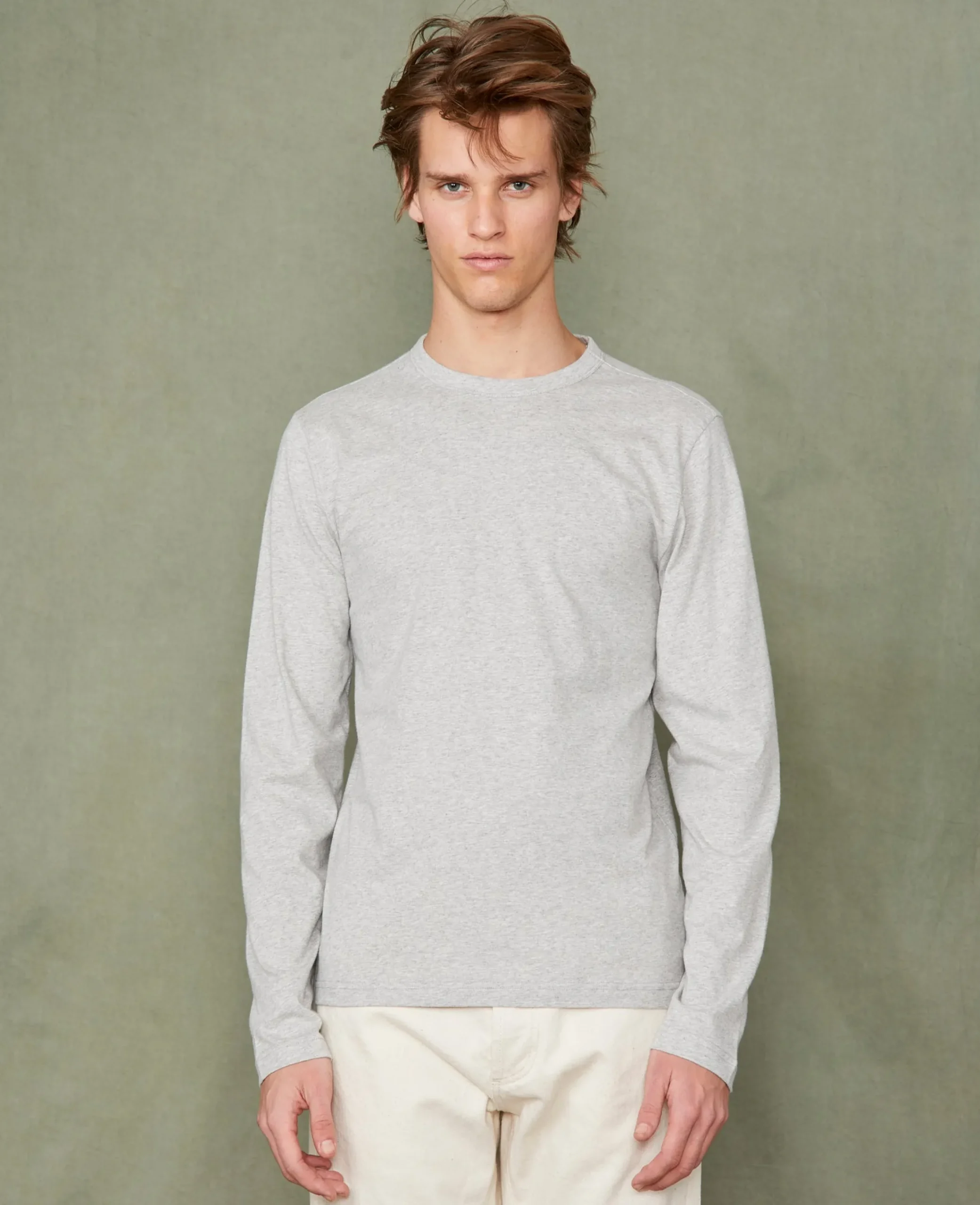 Long sleeve tee-shirt organic cotton jersey