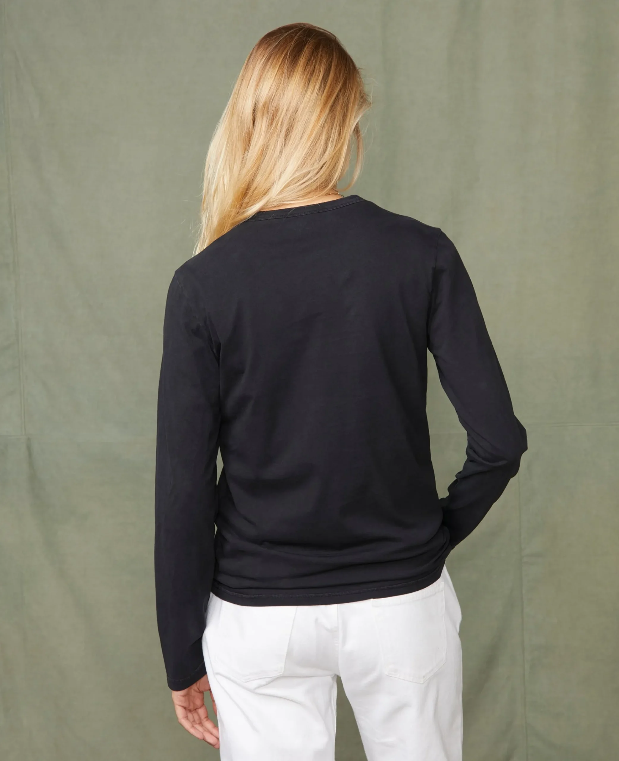 Long sleeve tee-shirt organic cotton jersey
