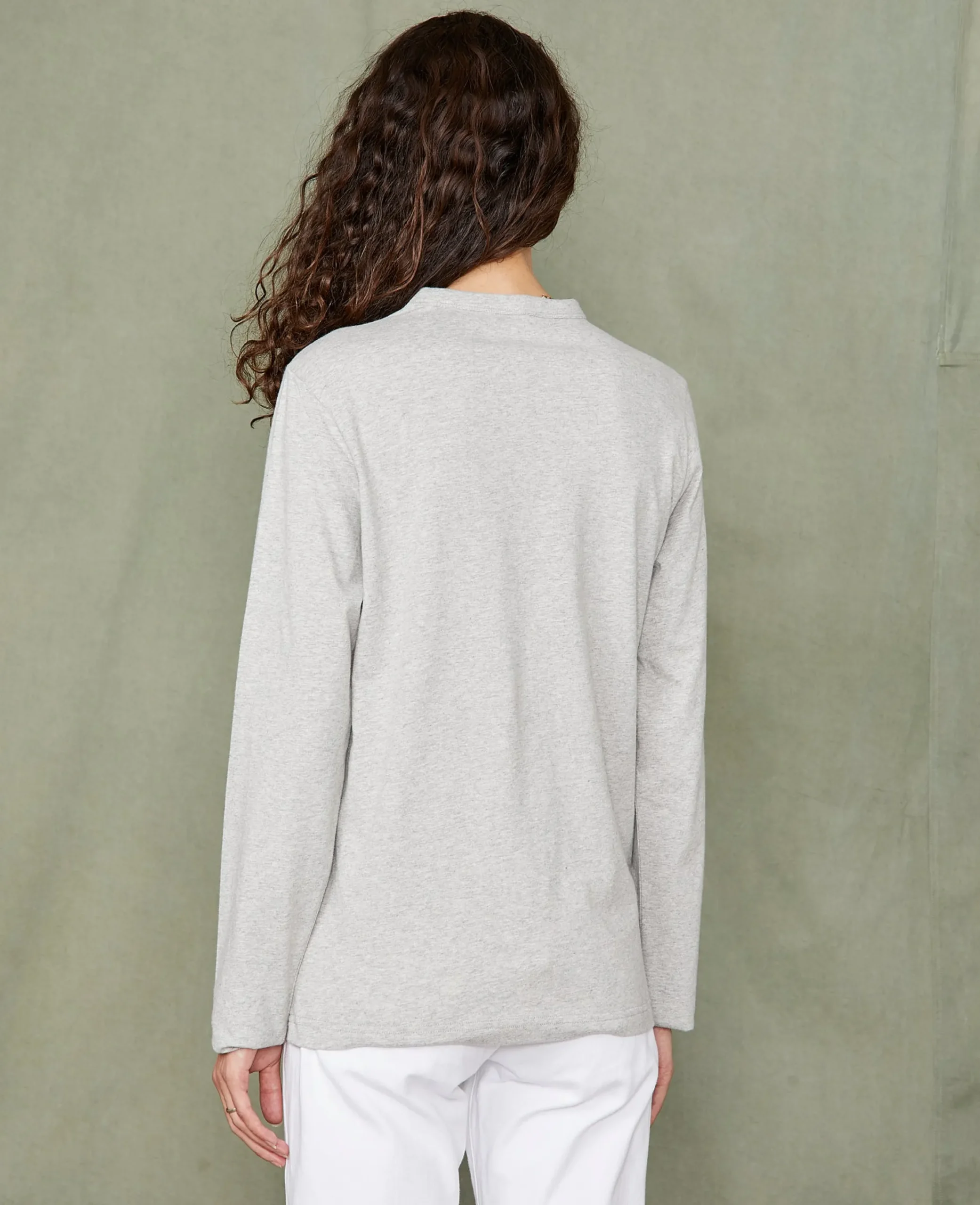 Long sleeve tee-shirt organic cotton jersey