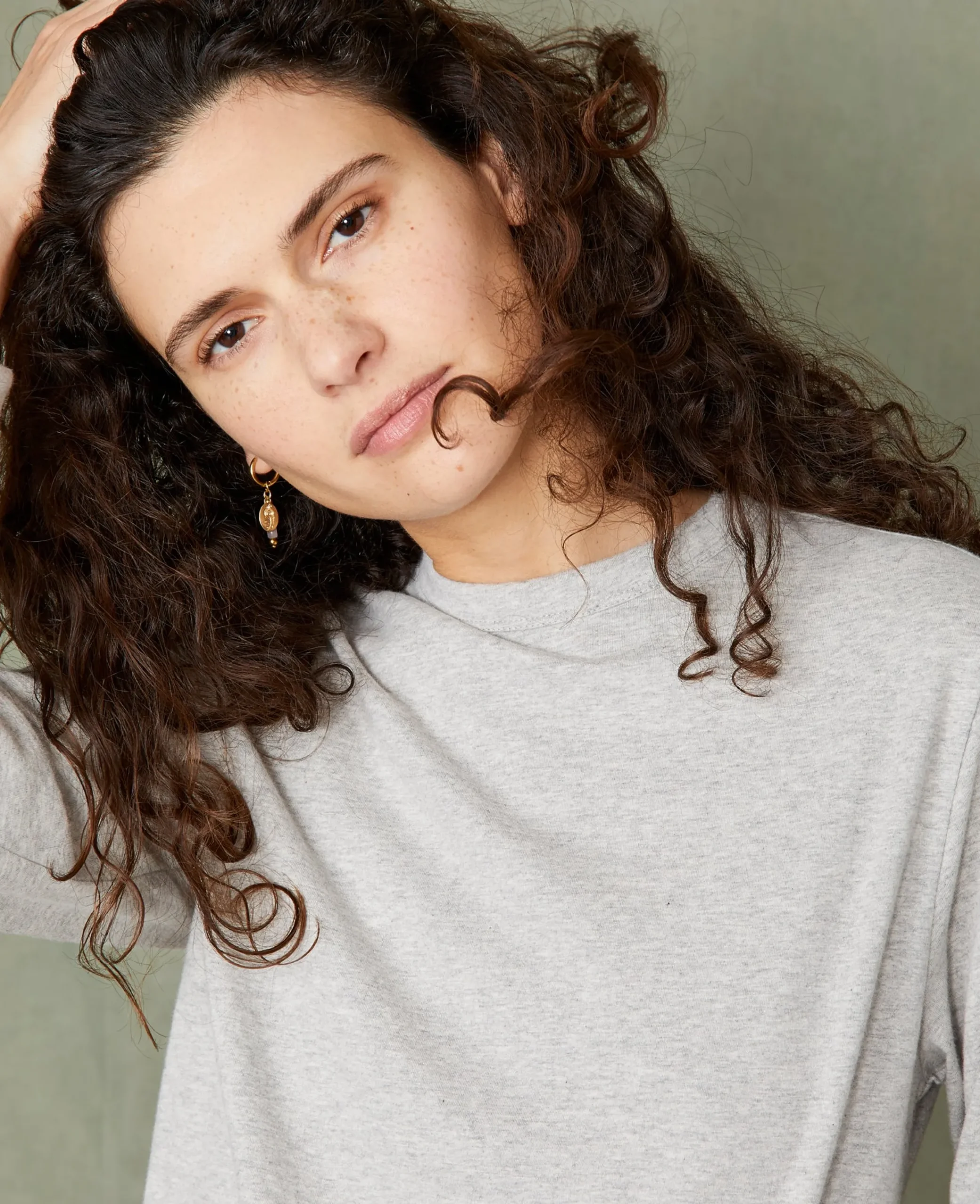 Long sleeve tee-shirt organic cotton jersey