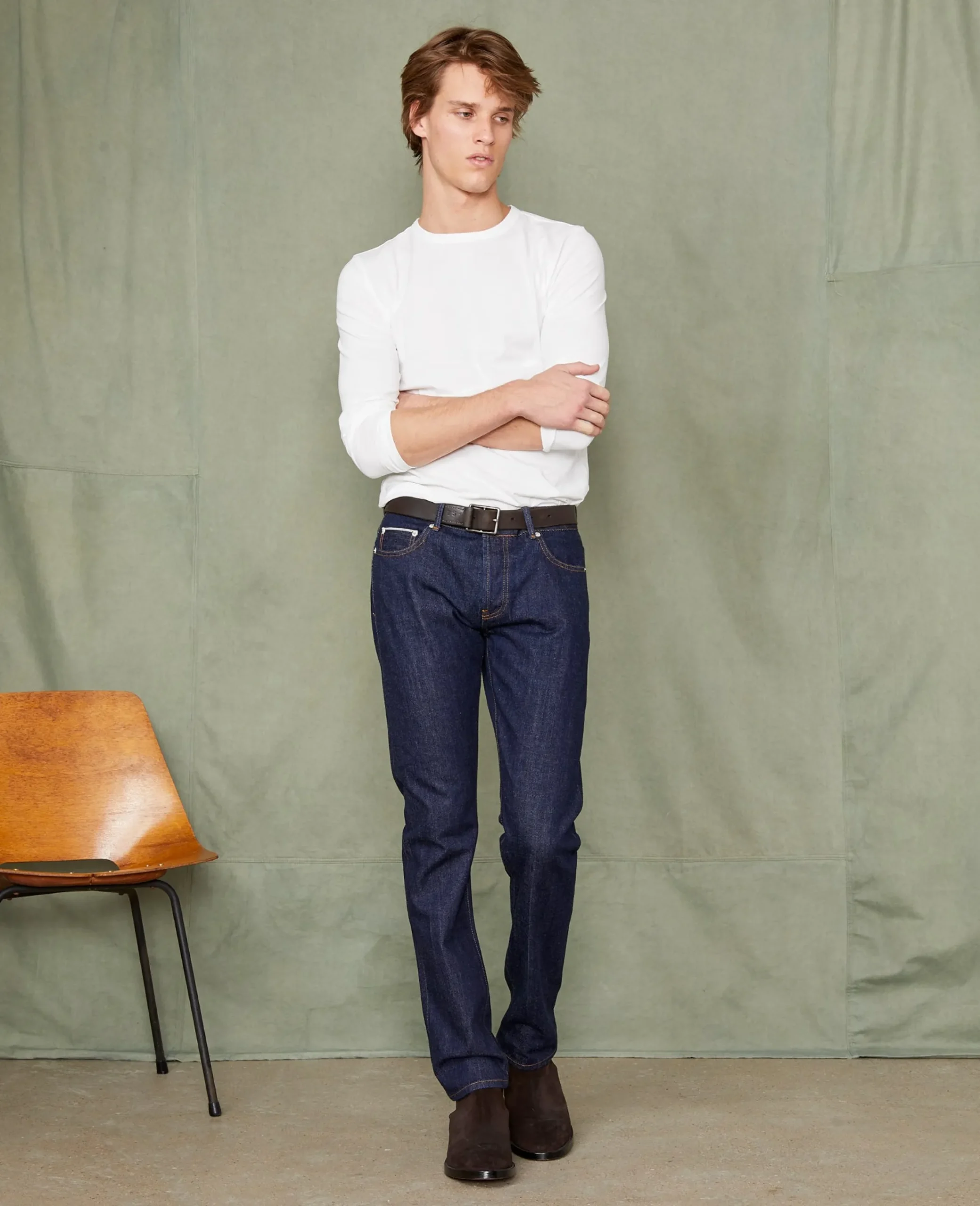 Long sleeves tee-shirt organic cotton jersey