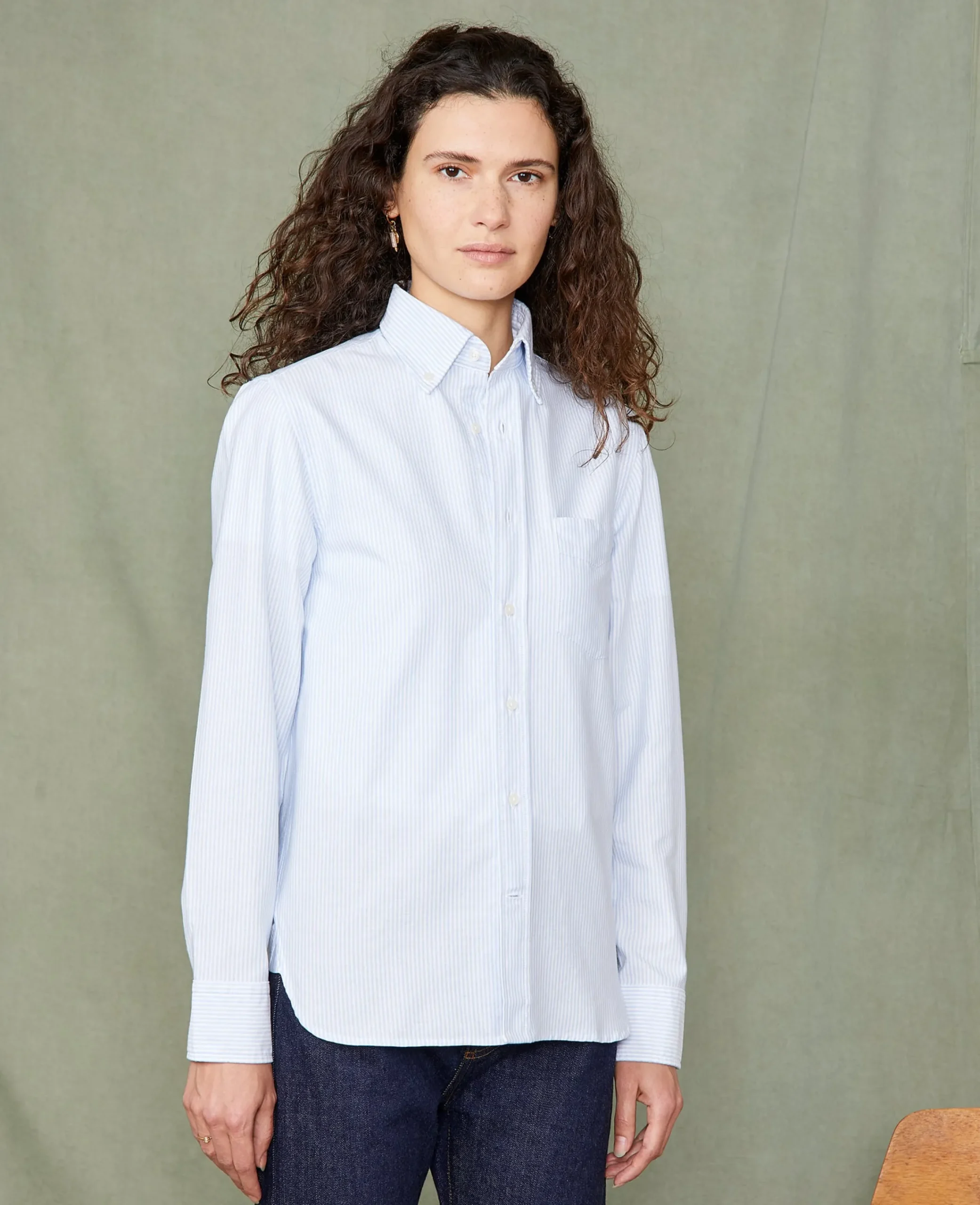 New button down shirt italian cotton oxford
