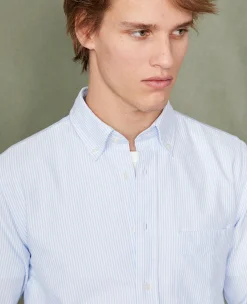 New button down shirt italian cotton oxford