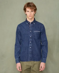New button down shirt japanese denim