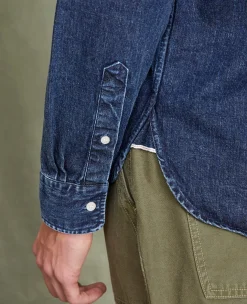 New button down shirt japanese denim