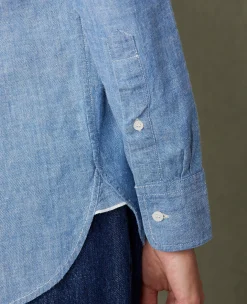 New button down shirt japanese cotton chambray
