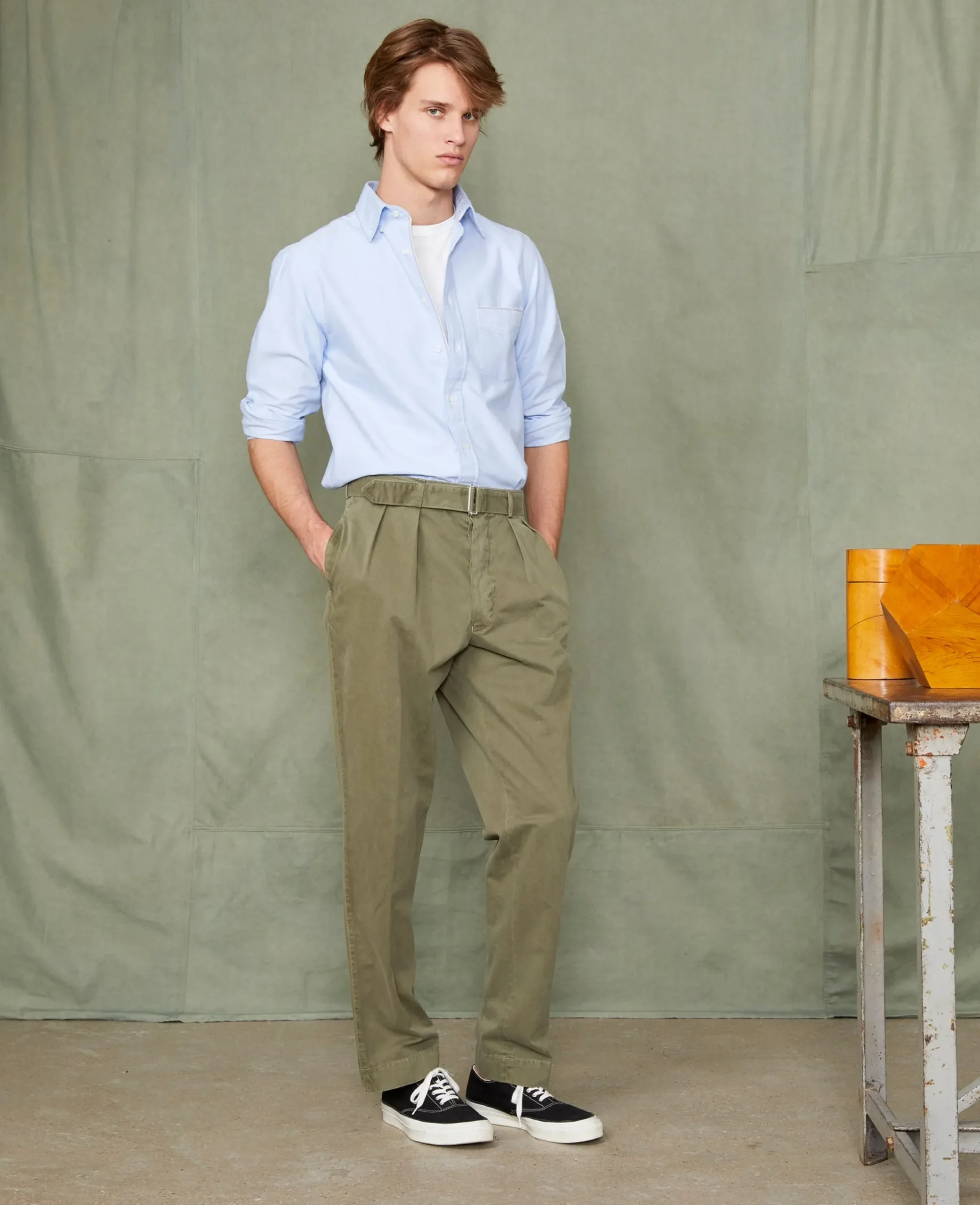 New button down shirt japanese cotton oxford