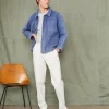 Plain front chino italian organic cotton