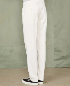 Plain front chino italian organic cotton