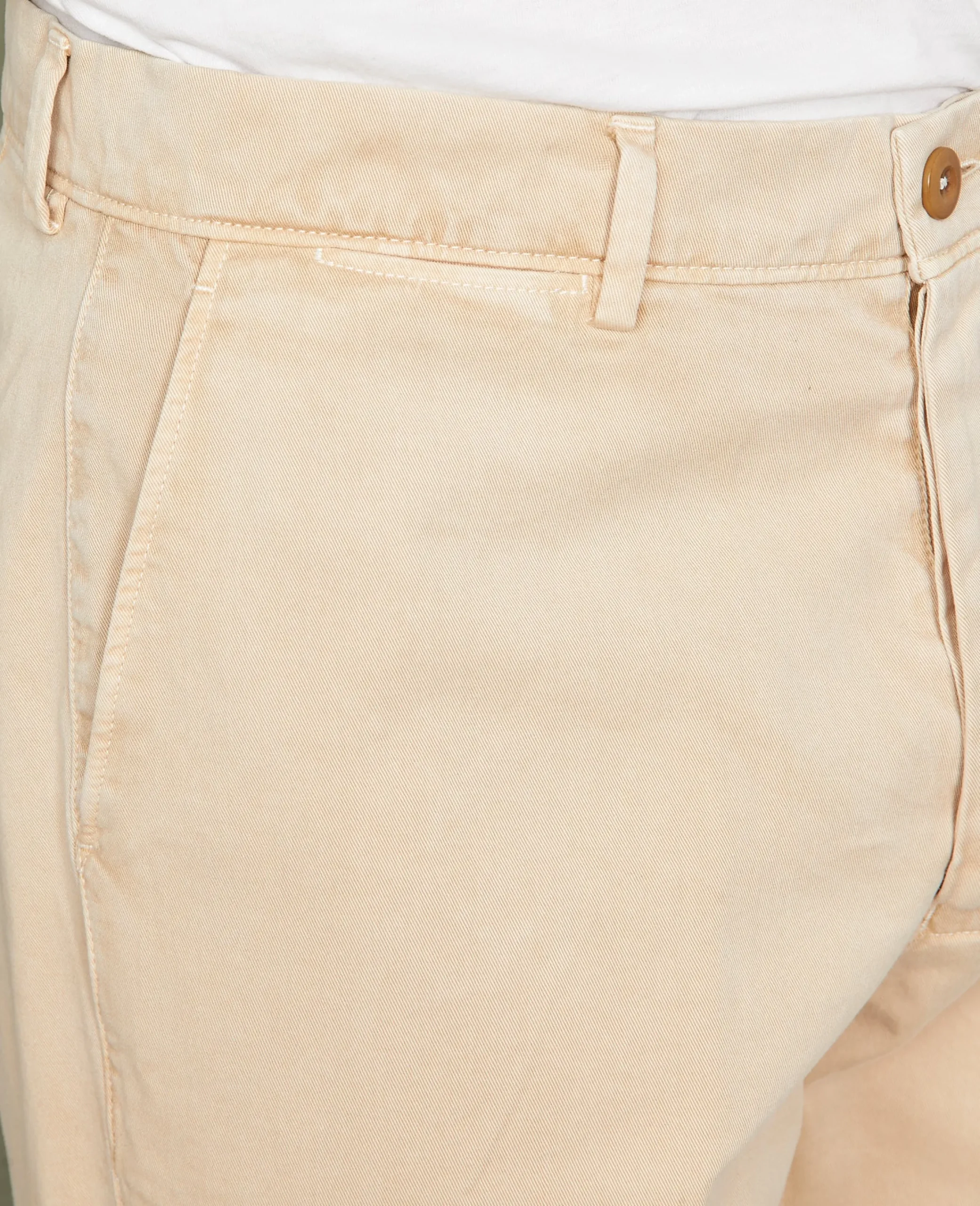 Plain front chino italian organic cotton