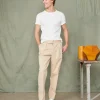 Pleated chino italian organic cotton