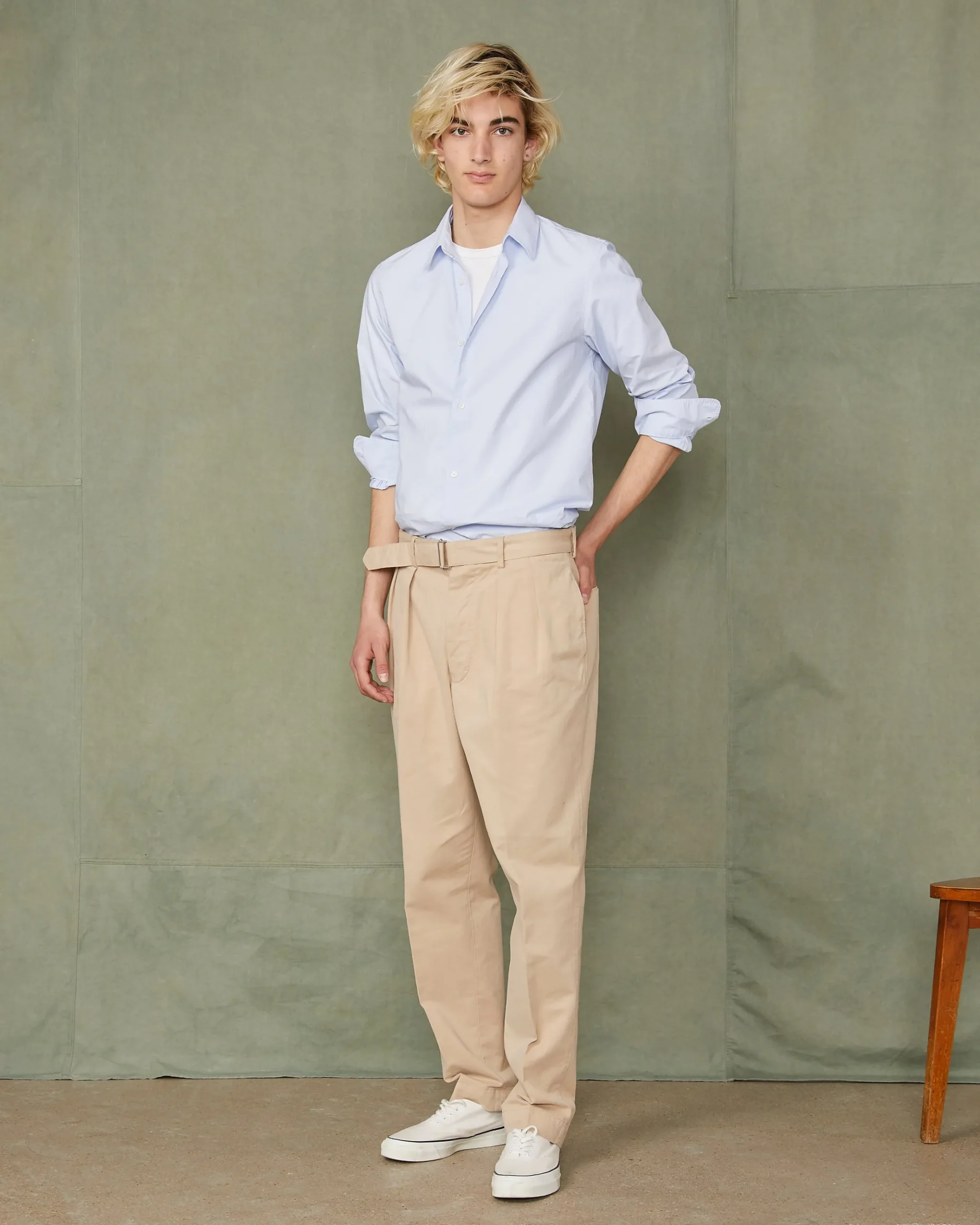 Shirt new soft collar organic cotton poplin