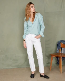 Shirt new soft collar organic cotton poplin