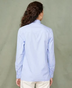 Soft collar shirt italian cotton poplin