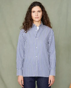 Soft collar shirt italian cotton poplin