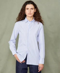 Soft collar shirt italian cotton poplin
