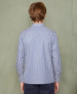 Soft collar shirt italian cotton poplin