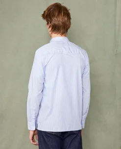 Soft collar shirt italian cotton poplin