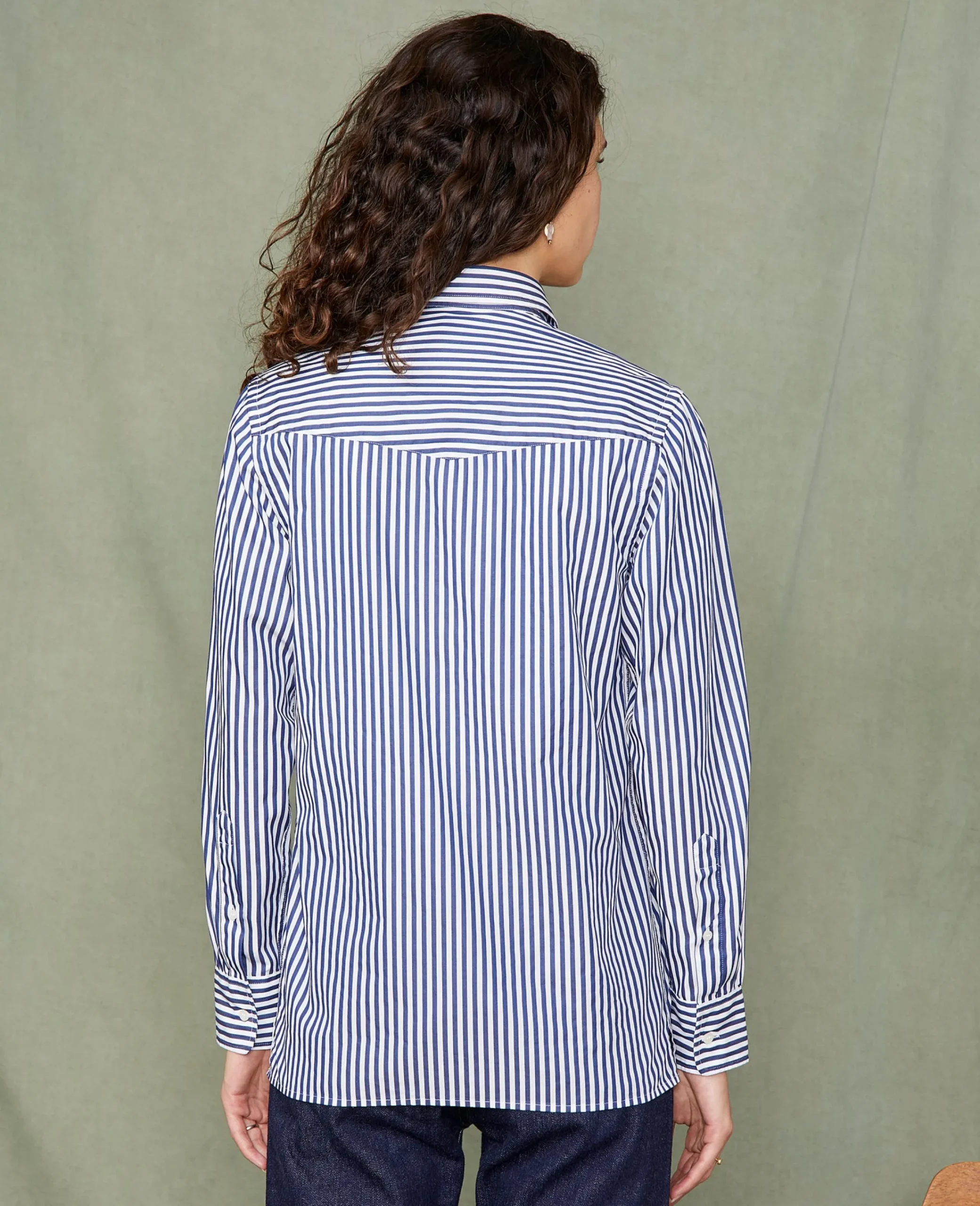 Soft collar shirt italian cotton poplin