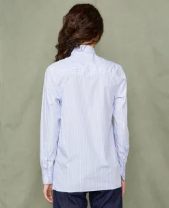 Soft collar shirt italian cotton poplin