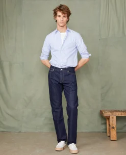 Soft collar shirt italian cotton poplin