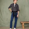 Soft collar shirt organic cotton poplin