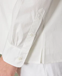 Soft collar shirt organic cotton poplin