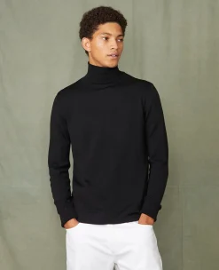 Turtleneck sweater italian merino wool