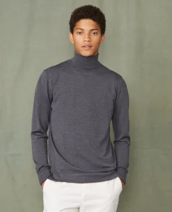 Turtleneck sweater italian merino wool