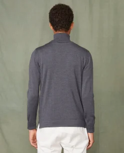Turtleneck sweater italian merino wool